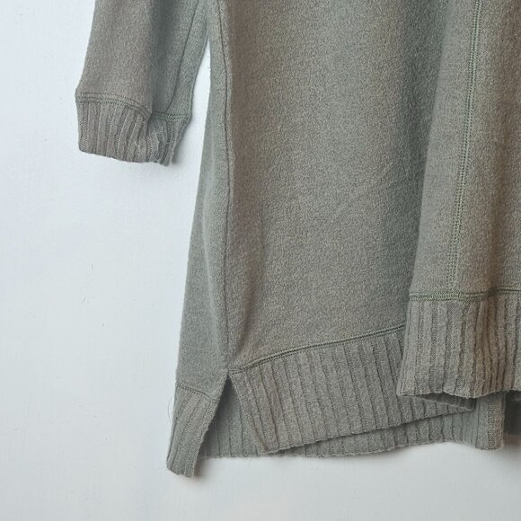 Lulu's Women's Autumn Daze Sage Green Cowl Neck Tunic Oversize Sweater Dress, XL - Picture 4 of 9
